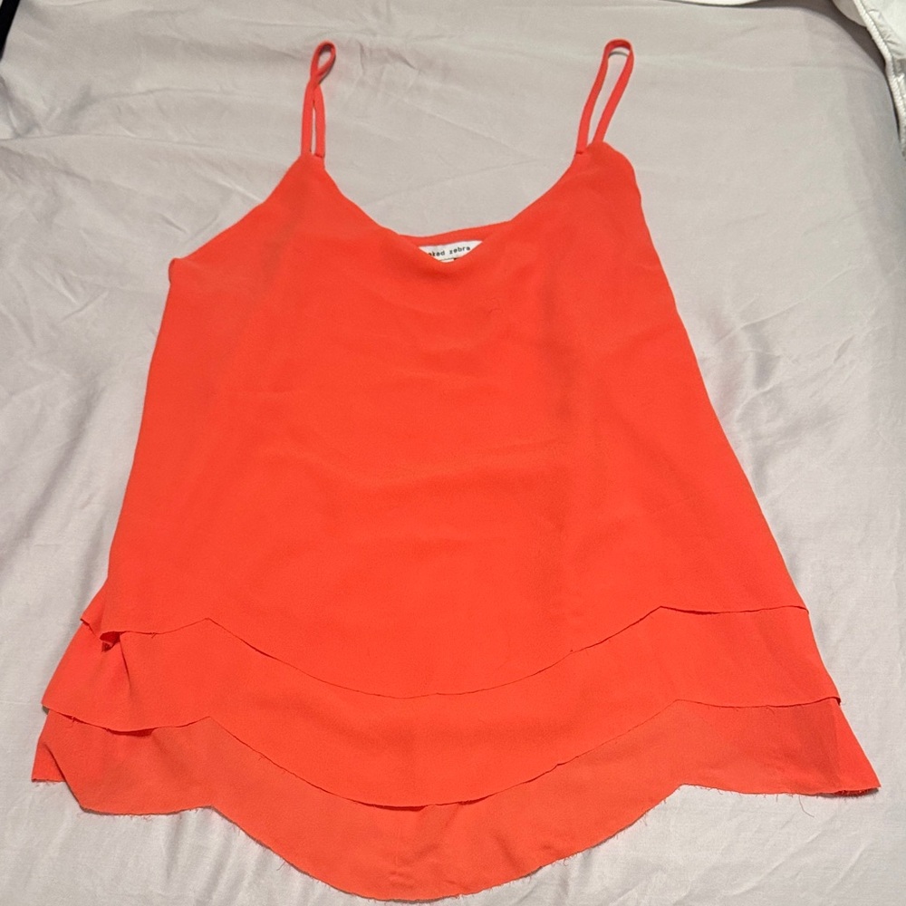 Women's Orange Layered Cami Top